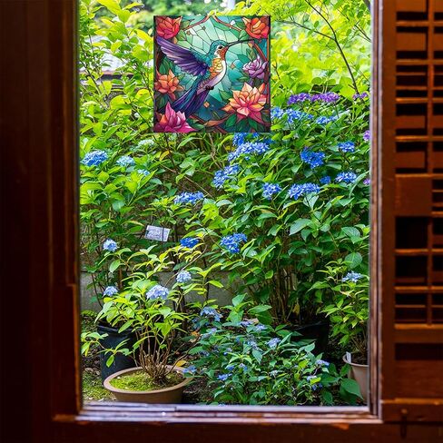 WBQMUNY 3Pcs Hummingbird Window Clings,Static Stickers Decor for Glass Windows and Doors,Non-Adhesive Vinyl Cling to Alert Birds (JD2068) in Saudi Arabia