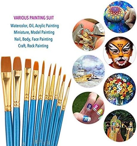 مجموعة طلاء الجسم للوجه من فيروني، 20 لونًا، مكياج Sfx للبالغين، لوحة مكياج كبيرة باللونين الأسود والأبيض مع 10 فرش، مجموعة لوحة ألوان مكياج ذات تأثيرات خاصة in Kuwait