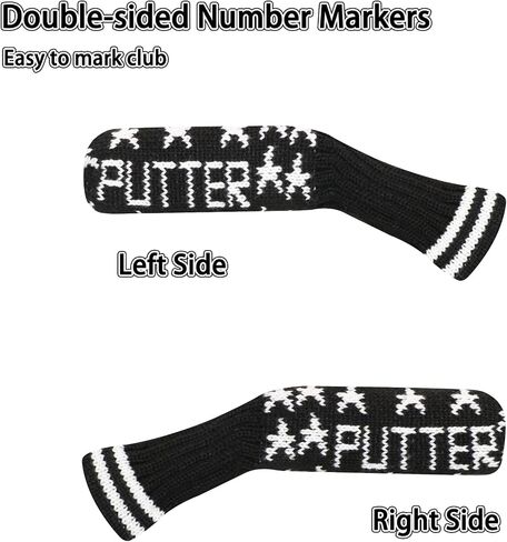 غطاء LeFeng Golf Blade Putter - غطاء رأس محبوك Ping Putter - مادة ممتازة خفيفة الوزن ومتينة - أنماط مخصصة متعددة - مثالية لمعظم مضارب الشفرات in Saudi Arabia