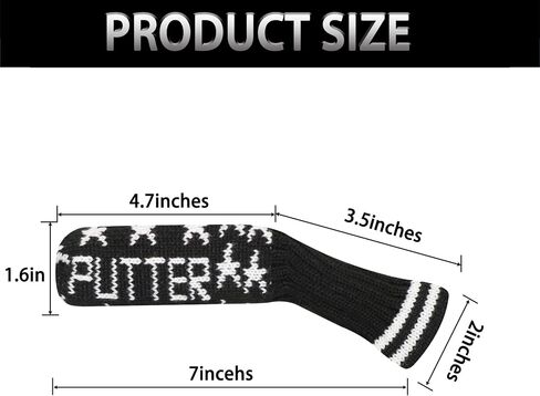 غطاء LeFeng Golf Blade Putter - غطاء رأس محبوك Ping Putter - مادة ممتازة خفيفة الوزن ومتينة - أنماط مخصصة متعددة - مثالية لمعظم مضارب الشفرات in Saudi Arabia