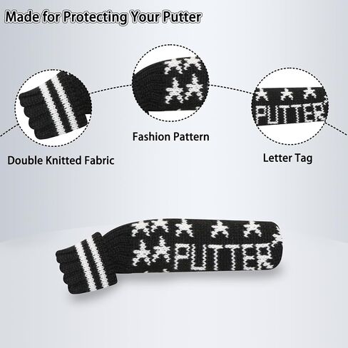 غطاء LeFeng Golf Blade Putter - غطاء رأس محبوك Ping Putter - مادة ممتازة خفيفة الوزن ومتينة - أنماط مخصصة متعددة - مثالية لمعظم مضارب الشفرات in Saudi Arabia