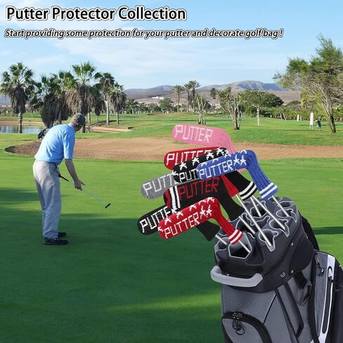 غطاء LeFeng Golf Blade Putter - غطاء رأس محبوك Ping Putter - مادة ممتازة خفيفة الوزن ومتينة - أنماط مخصصة متعددة - مثالية لمعظم مضارب الشفرات in Saudi Arabia