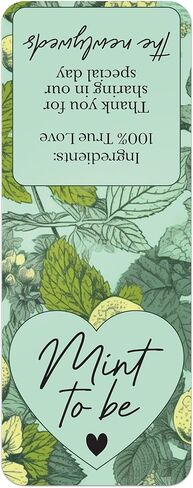 48 PCS Fresh Mint to Be Wedding Favor Stickers for Tic Tac Box, Bulk Wedding favors Labels for mints, Thank you for sharing in our special day labels for tic tac favors gifts - LABELS Only in Kuwait