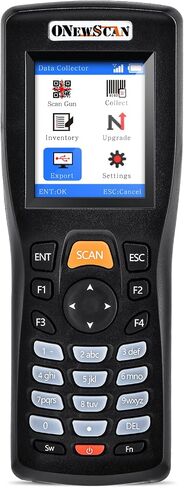 Onewscan Inventory Scanner, Wireless Barcode Scanner 1D&2D&PDF417 Portable Handheld QR Barcode Reader for Collector Data Terminal Inventory Device with 2.2 Inch TFT Color Screen in Saudi Arabia