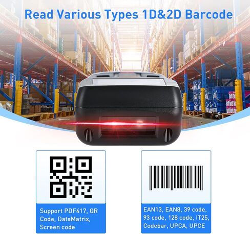 Onewscan Inventory Scanner, Wireless Barcode Scanner 1D&2D&PDF417 Portable Handheld QR Barcode Reader for Collector Data Terminal Inventory Device with 2.2 Inch TFT Color Screen in Saudi Arabia