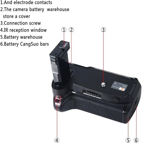 DSTE Replacement for Pro IR Remote MB-D3400 Vertical Battery Grip + 2X EN-EL14 EN-EL14a Compatible Nikon D3400 SLR Digital Camera in Saudi Arabia