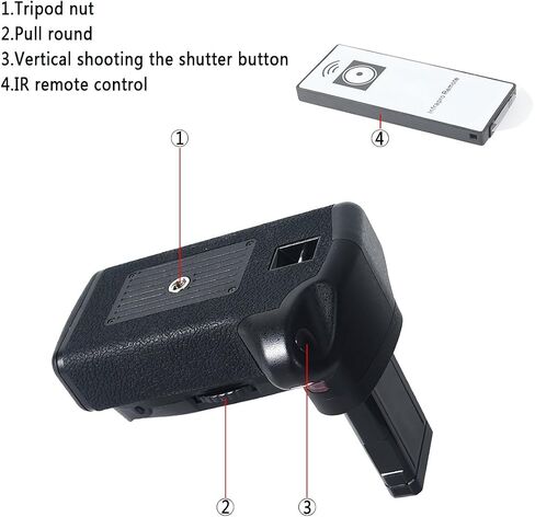 DSTE Replacement for Pro IR Remote MB-D3400 Vertical Battery Grip + 2X EN-EL14 EN-EL14a Compatible Nikon D3400 SLR Digital Camera in Saudi Arabia
