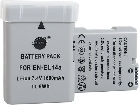 DSTE Replacement for Pro IR Remote MB-D3400 Vertical Battery Grip + 2X EN-EL14 EN-EL14a Compatible Nikon D3400 SLR Digital Camera in Saudi Arabia