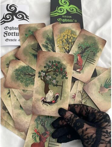 Ogham's Fortune Oracle Deck Runes Celtic Runes Tree Alphabet Fortune Telling in Kuwait