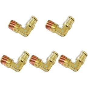 Push to Connect Fittings 1/4" Tube OD x 1/8" NPT Male Air Line Fittings Air Hose Fittings Pneumatic Fittings DOT Air Fittings Air Compressor Quick Connect Fittings 5pcs Brake Line Fittings in Kuwait