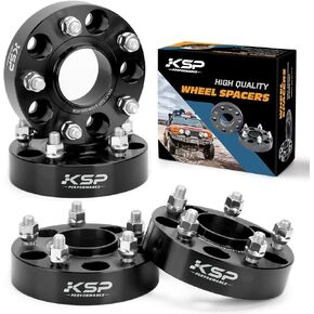 KSP 5X5 Wheel Spacers Compatible with J-e-e-p,1.5" Forged Hubcentric 1/2" x20 Stud Hub Bore 71.5mm for 1999-2010 Grand Cherokee WJ WK, 2007-2018 Wrangler JK JKU, 05-10 Commander XK Black in Kuwait