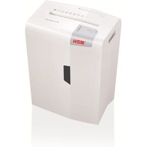 HSM Shredstar S10، آلة تقطيع الورق/الأقراص المضغوطة/البطاقات 10 ورقات، مستوى الأمان P-2، 4.8 جالون، أبيض in Kuwait