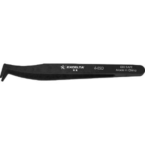 Excelta - 6-SA-SE - Tweezers - Flat Sharp Point - Angulated - One Star - Anti-Mag. SS, 0.06 Height, 0.3930 Wide, 4.5 Length in Kuwait