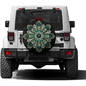 Delerain Spare Tire Cover with Backup Camera Hole Bald Eagle American Flag Wheel Covers Waterproof Dust-Proof UV Sun Universal Fit for RV Trailer RV SUV Truck (17 Inch for Diameter 31"-33") in Kuwait
