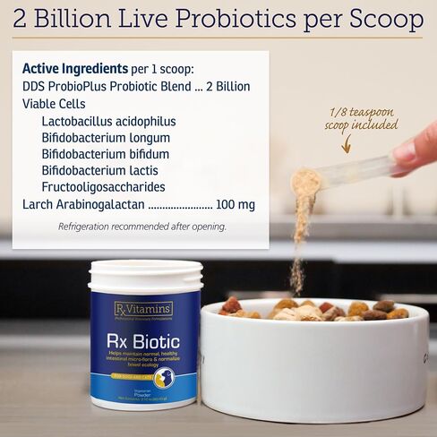 Rx Biotic for Pets 2.12 oz Powder - Professional Veterinary Formulas - Hypoallergenic & Vegetarian in Kuwait