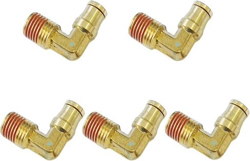Push to Connect Fittings 1/4" Tube OD x 1/8" NPT Male Air Line Fittings Air Hose Fittings Pneumatic Fittings DOT Air Fittings Air Compressor Quick Connect Fittings 5pcs Brake Line Fittings in Kuwait