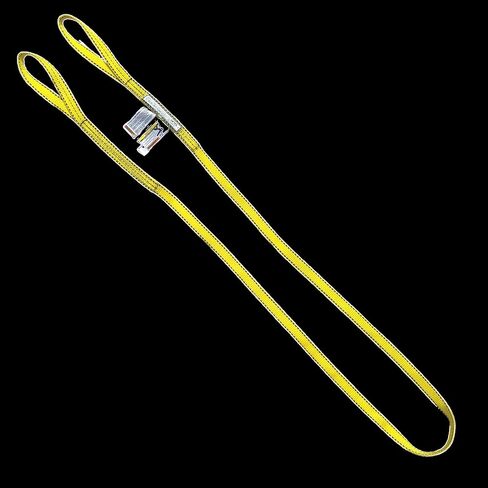 LIFTEX® - Trusted Since 1955 | Polyester Lifting Sling | 1" x 8', 2-Ply Flat Eye (3200lbs Vertical, 2560lbs Choker, 6400lbs Basket) | Made in USA | Lifting Rigging Moving Towing Hoisting in Kuwait
