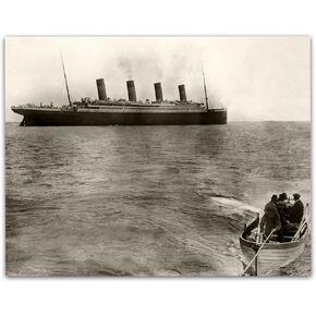 The Titanic's Last Known Photograph - 11x14 Unframed Art Print - Great Gift and Decor for History and Cruise Ship Buffs Under $15 in Kuwait