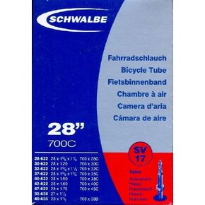 أنبوب داخلي للدراجة Schwalbe SV17 مع صمام بريستا 37-622 مم 28 × 1 3/8 × 1 5/8 بوصة 28 × 1.40 بوصة in Kuwait