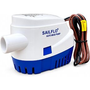 مضخة مياه غاطسة أوتوماتيكية من SAILFLO 12 فولت 1100 جرام في الساعة تلقائية مع مفتاح تعويم 1 1/8 بوصة (29 مم) مخرج... in Kuwait
