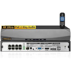 (POE NVR Network Video Recorder 16-Channel 4K) Supports up to 16 x 8MP/4K IP Cameras, Max 8 TB Hard Drive (HDD Not Included) 8.0 Megapixel in Kuwait