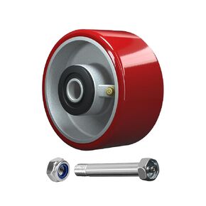 4 inch Caster Wheels Heavy Duty, Polyurethane on Steel Wheel, 1/2" Bore - Set of 4 Replacement Caster Wheel with 3200 lbs Capacity (4 PACK) in Kuwait