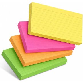 Mr. Pen Lined Index Cards - 3x5, 180 Cards, Assorted Colors, Flashcards for Studying in Kuwait