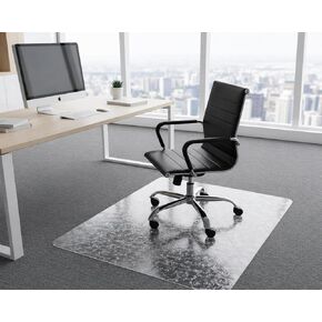 36"x 48"x0.1" Office Chair Mat for Carpet,Slip Resistant Heavy Duty Under Desk Protector Carpeted Floors,Easy Glide Rolling Floor Mat for Office Chair with Extended Lip in Kuwait