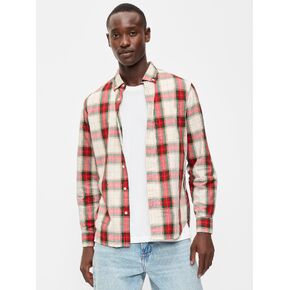 Old Navy Classic Fit Everyday Plaid Poplin Shirt - Sea Salt in Kuwait