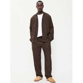 Old Navy Flannel Pajama Set for Men - Gray Tweed in Kuwait