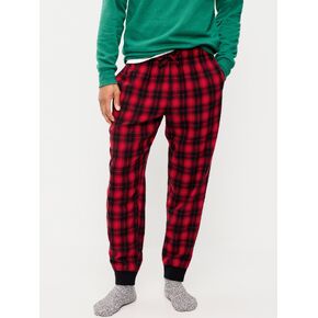 Old Navy Flannel Pajama Joggers for Men - Red Buffalo Check in Kuwait