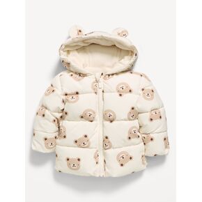 Old Navy Water-Resistant Printed Critter Puffer Jacket for Baby - Bears 3 in Kuwait