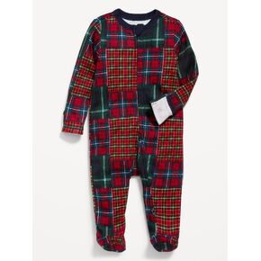Old Navy 2-Way-Zip Sleep & Play Footed One-Piece for Baby - Patchwork Plaid (Match the Fam!) in Kuwait