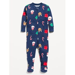 Old Navy Snug-Fit 2-Way-Zip Sleep & Play Footed One-Piece for Baby - Holiday Icons in Kuwait