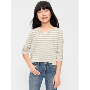 Old Navy Printed Fitted Cami for Girls - Gray Stripe in Kuwait