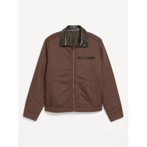 Old Navy Canvas Workwear Jacket - Stainless Steel in Kuwait