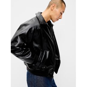 Old Navy Faux-Leather Jacket - Black Jack in Kuwait