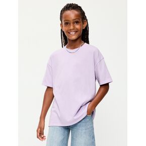 Old Navy Oversized Short-Sleeve T-Shirt for Girls - Dusky Lavender in Kuwait