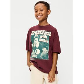 Old Navy Elf™ Oversized Gender-Neutral Graphic T-Shirt for Kids - Clove in Kuwait