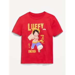 Old Navy One Piece™ Luffy Gender-Neutral Graphic T-Shirt for Kids - Red Buttons in Kuwait