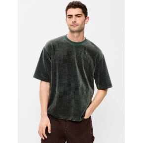 Old Navy Loose Crew-Neck Velour T-Shirt - Forested Lane in Kuwait