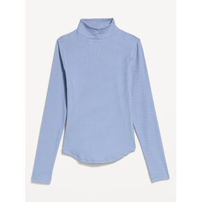 Old Navy CloudLite Long-Sleeve Ribbed Turtleneck T-Shirt - Kyanite in Kuwait