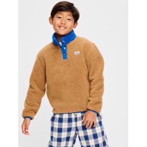 Old Navy Cozy Sherpa Mock-Neck Pullover for Boys - Acacia in Kuwait