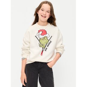 Old Navy Dr. Seuss™ Grinch Tunic Sweatshirt for Girls - Sea Salt in Kuwait