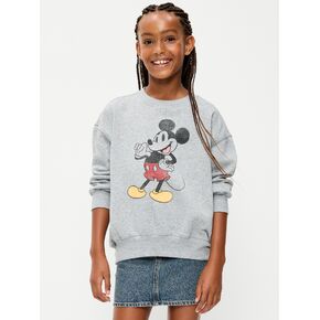 Old Navy Disney© Minnie Mouse Oversized Tunic Sweatshirt for Girls - Heather Gray in Kuwait