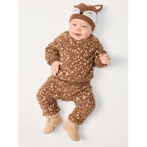 Old Navy Printed Sherpa Sweatshirt and Sweatpants Set for Baby - Oh, Deer! in Kuwait