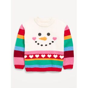 Old Navy SoSoft Long-Sleeve Graphic Sweater for Toddler Girls - Snowman in Kuwait