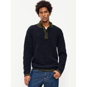 Old Navy Wool-Blend Snap-Button Pullover Sweater - In the Navy in Kuwait