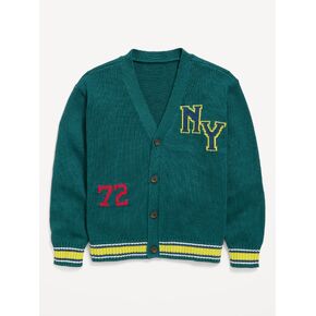 Old Navy Oversized Graphic Cardigan Sweater for Toddler Boys - Argyle in Kuwait