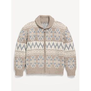Old Navy Oversized Full-Zip Cardigan Sweater for Boys - Wrapping Paper in Kuwait
